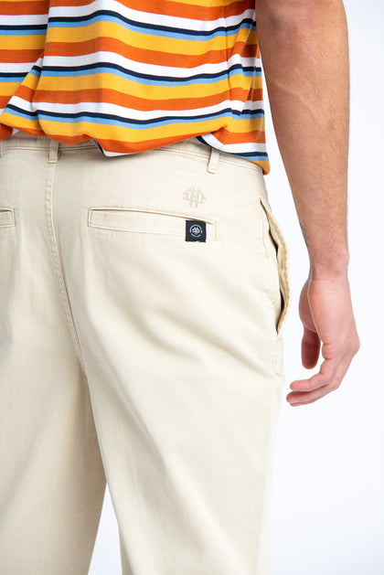 Brooklyn Supply Co Relaxed Ecru Trouser With Drawcord