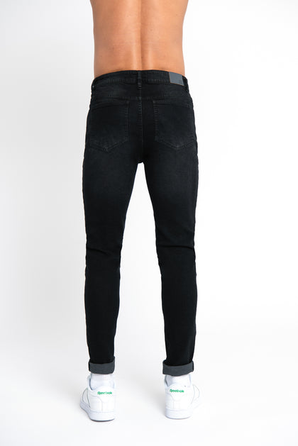 LDN DNM Washed Black Skinny Denim Jean