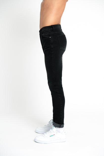 LDN DNM Washed Black Skinny Denim Jean