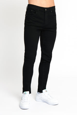 LDN DNM Jet Black Super Skinny Denim Jean