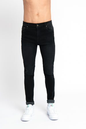 LDN DNM Washed Black Skinny Denim Jean